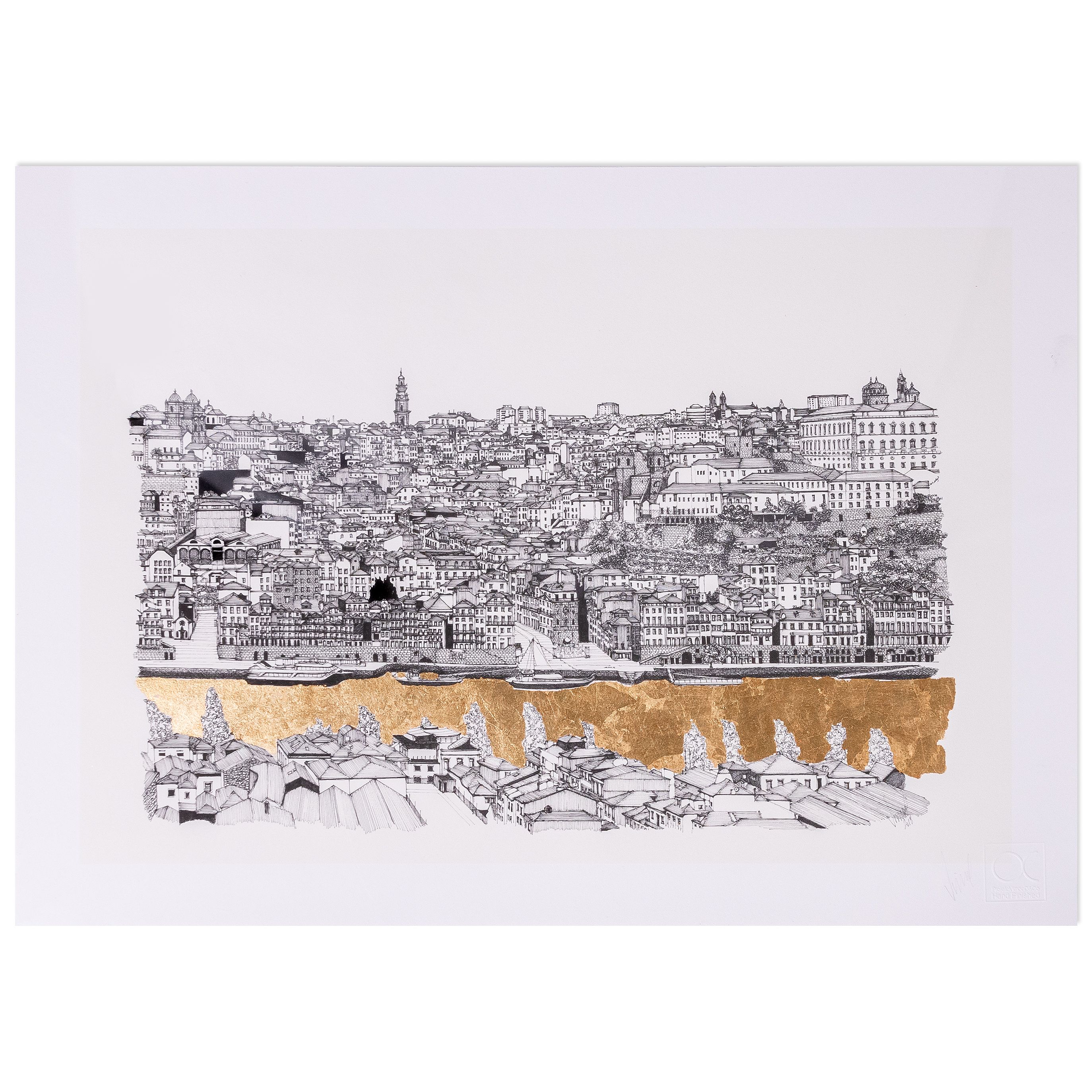 Poster a3 fachada do porto - urban art and exclusive decoration